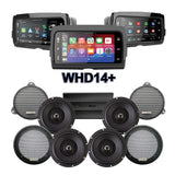 Precision Power Stage 4 Plug & Play Amp And Speaker Package With SoundStream Reserve WHD14+ Radio For 2014-2023 Harley Davidson® Street Glide and Electra Glide