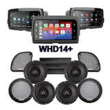 Precision Power Stage 4 Plug & Play Amp And Speaker Package With SoundStream Reserve WHD14+ Radio For 2015-2023 Harley Davidson® Road Glide