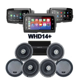 Kenwood Stage 4 Plug & Play Amp And Speaker Package With SoundStream Reserve WHD14+ Radio For 2015-2024 Harley Davidson® Road Glide Ultra / Limited