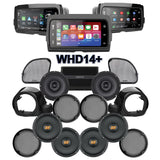 Hertz Stage 6 Plug & Play Amp and Speaker Package With Liquid-Cooled Lower Fairing Pods and Soundstream Reserve WHD14+ Radio For 2015-2016 Harley Davidson® CVO Road Glide Ultra