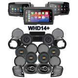 Hertz Stage 8 Plug & Play Amp and Speaker Package With Liquid-Cooled Lower Fairing Pods and Soundstream Reserve WHD14+ Radio For 2021-2023 Harley Davidson® CVO Ultra / Limited With HD Audio By Rockford