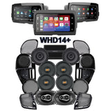 Hertz Stage 8 Plug & Play Amp and Speaker Package with Complete Lower Fairing Adapters and SoundStream Reserve WHD14+ Radio For 2015-2023 Harley Davidson® Road Glide