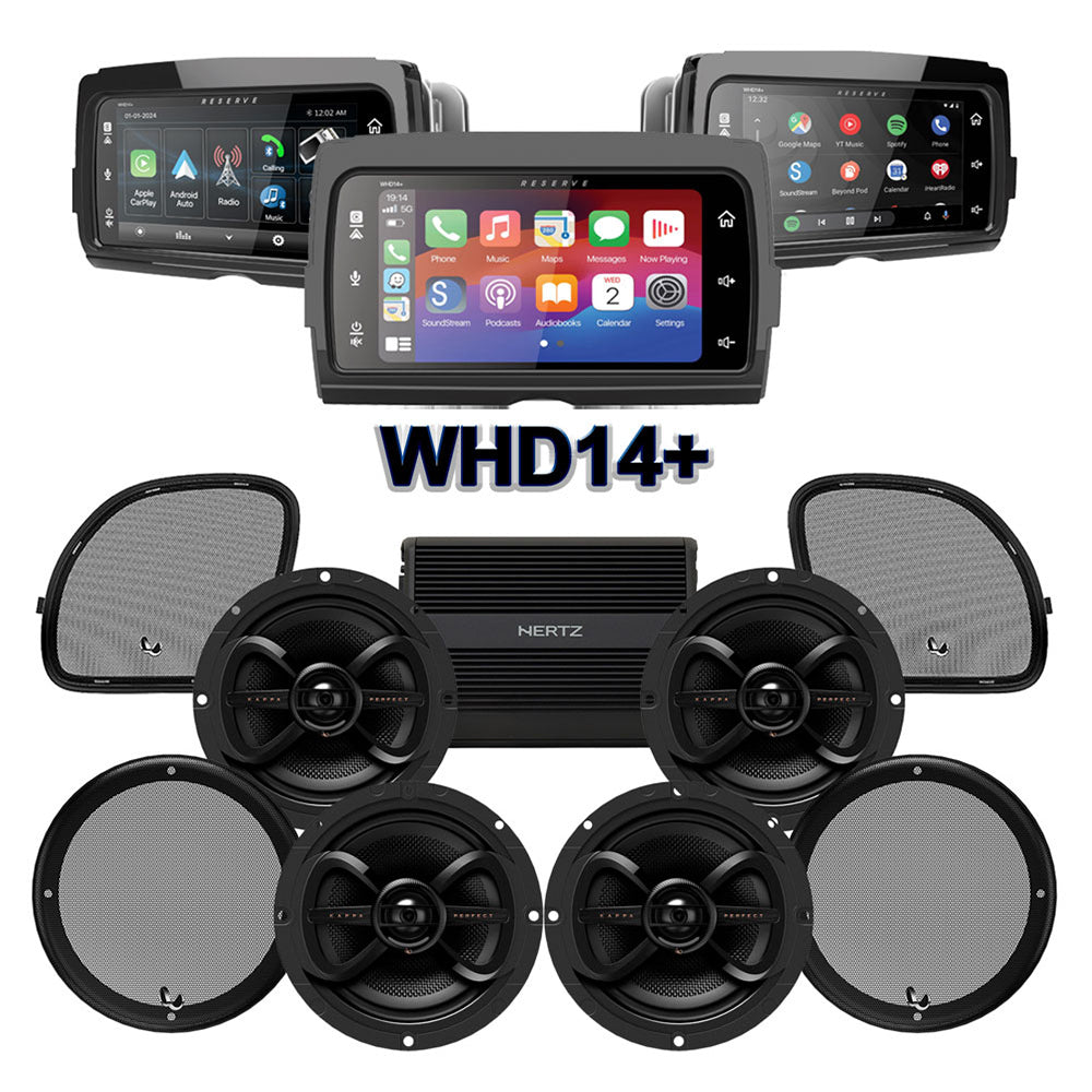 Infinity Stage 4 Plug & Play Amp And Speaker Package With Soundstream Reserve WHD14+ Radio For 2022-2023 Harley Davidson® CVO Road Glide Limited