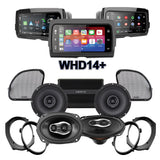 Hertz Stage 4 Plug & Play Amp And Speaker Package With Soundstream Reserve WHD14+ Radio For 2021-2023 Harley Davidson® CVO Road Glide With HD Audio By Rockford