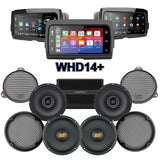 Hertz Stage 4 Plug & Play Amp And Speaker Package With Soundstream Reserve WHD14+ Radio For 2021-2023 Harley Davidson® CVO Street Glide With HD Audio By Rockford