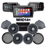 Kenwood Stage 4 Plug & Play Amp And Speaker Package With SoundStream Reserve WHD14+ Radio For 2014-2025 Harley Davidson® Electra Glide Ultra, Ultra Limited, and Tri Glide