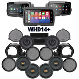 Hertz Stage 6 Plug & Play Amp and Speaker Package with Liquid-Cooled Lower Fairing Adapters and Soundstream Reserve WHD14+ Radio For 2020-2021 Harley Davidson® CVO Tri Glide