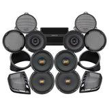 Hertz Stage 6 Plug & Play Amp and Rear 8" Speaker Package For 2014-2023 Harley Davidson® Street Glide and Electra Glide with Factory or Existing SoundStream Reserve Radios