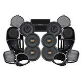 Hertz Stage 6 Plug & Play Amp and Rear 8" Speaker Package + Adapters with Complete Lower Fairing Adapters For 2014-2023 Harley Davidson® Street Glide and Electra Glide with Factory or Existing SoundStream Reserve Radios