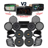 Hertz Stage 6 Plug & Play Amp and Rear 8" Speaker Package + Adapters with SoundStream Reserve V2 For 2014-2025 Harley Davidson® Electra Glide Ultra & Ultra Limited