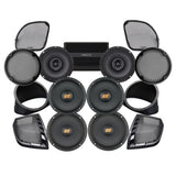 Hertz Stage 6 Plug & Play Amp and Rear 8" Speaker Package For 2015-2024 Harley Davidson® Road Glide Ultra / Limited with Factory or Existing SoundStream Reserve Radios