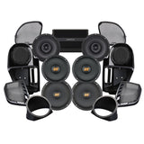 Hertz Stage 6 Plug & Play Amp and Rear 8" Speaker Package + Adapters with Complete Lower Fairing Adapters For 2015-2023 Harley Davidson® Road Glide with Factory or Existing SoundStream Reserve Radios