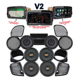 Hertz Stage 6 Plug & Play Amp and Rear 8" Speaker Package + Adapters with SoundStream Reserve V2 For 2015-2024 Harley Davidson® Road Glide Ultra / Limited