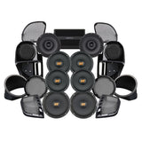 Hertz Stage 8 Plug & Play Amp and Rear 8" Speaker Package + Adapters with Complete Lower Fairing Adapters For 2015-2023 Harley Davidson® Road Glide with Factory or Existing SoundStream Reserve Radios
