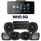 Precision Power Stage 4 Plug & Play Amp And Speaker Package With Soundstream Reserve WHD.SG Radio For 1998-2013 Harley Davidson® Street Glide, Electra Glide, And Ultra