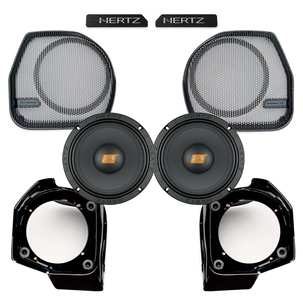 Hertz 6.5″ SV165NEO Speakers + Harley Davidson® 76001392 Lower Fairing Pod Kit For 2024-Up Harley-Davidson® Motorcycles