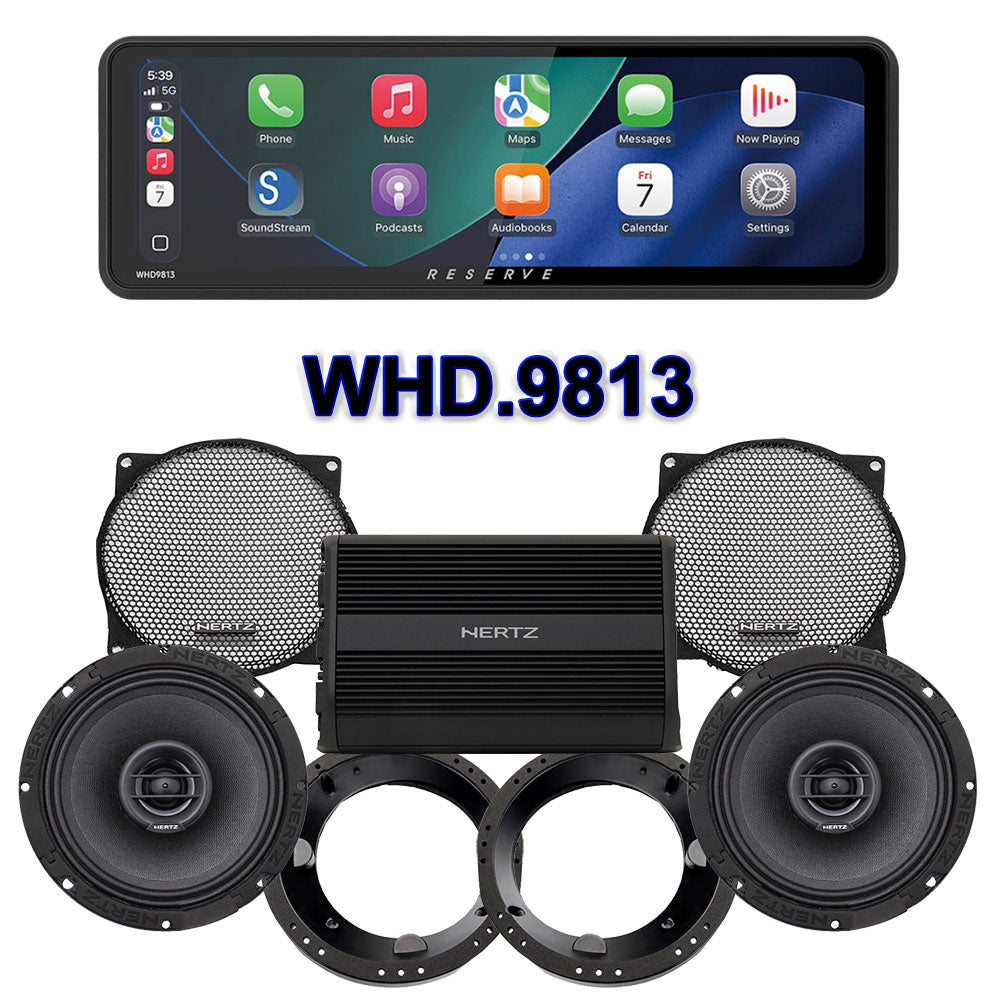 邦楽 HYSTERIAS.A.D. S 331 Hertz Stage 2 Plug & Play Amp And Speaker Package With Soundstream