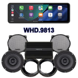 Hertz Stage 2 Plug & Play Amp And Speaker Package With Soundstream Reserve WHD.9813 Radio For 1998-2013 Harley Davidson® Street Glide, Electra Glide, And Ultra