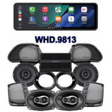 Hertz Stage 4 Plug & Play Amp And Speaker Package With SoundStream Reserve WHD.9813 Radio For 1998-2013 Harley Davidson® Road Glide