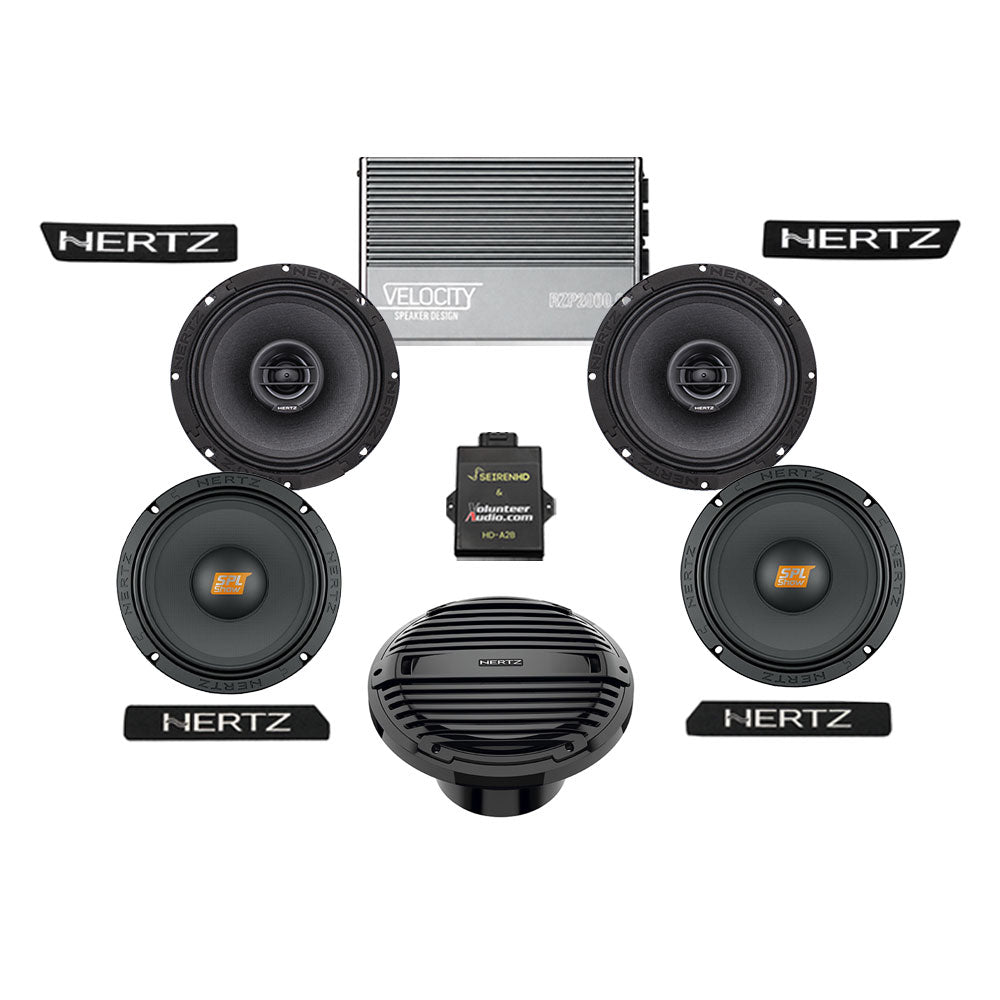 Hertz A2B Stage 4 Ultimate Plug & Play Amp And Speaker Package with Subwoofer For 2026 Harley Davidson® Street Glide 3 Limited Motorcycles