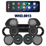Hertz Stage 4 Plug & Play Amp And Speaker Package With Soundstream Reserve WHD.9813 Radio For 1998-2013 Harley Davidson® Road Glide