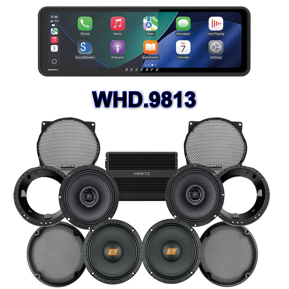 Hertz Stage 4 Plug & Play Amp And Speaker Package With Soundstream