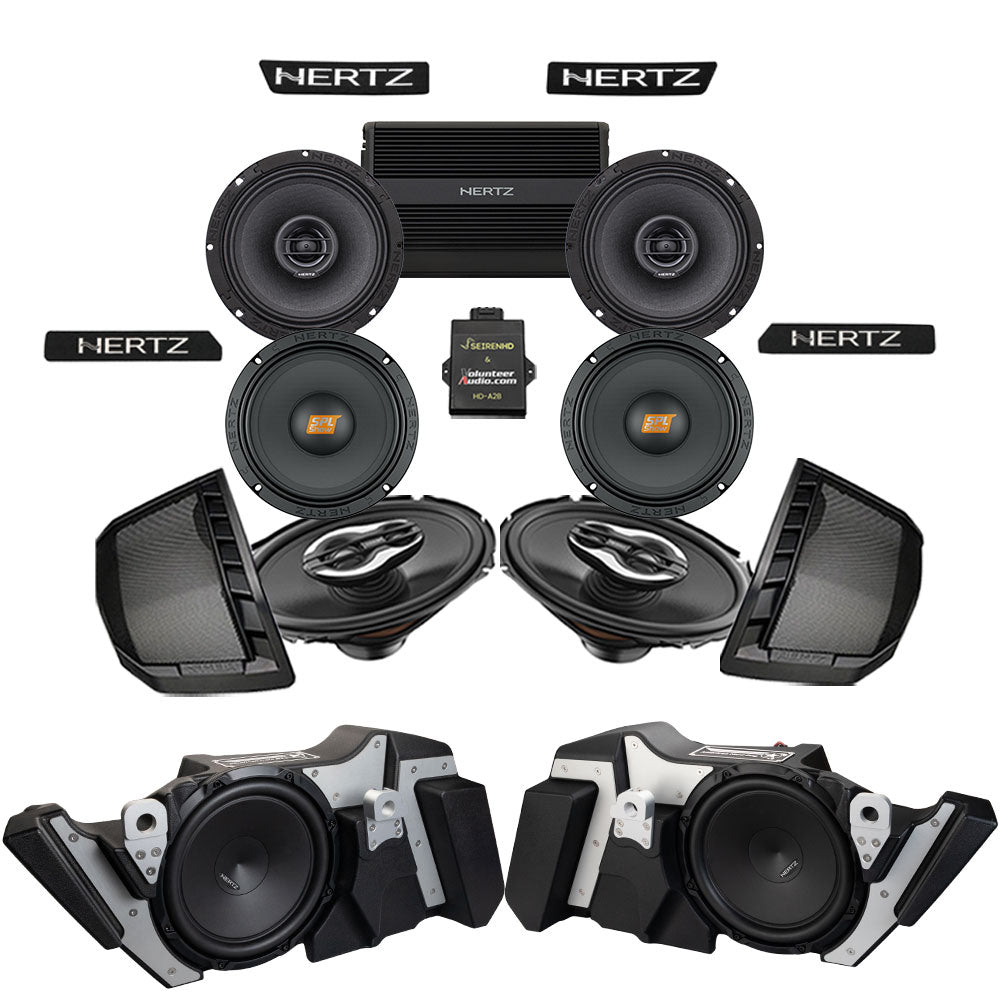 Hertz A2B Stage 6 Ultimate Plug & Play Amp And Speaker Package with Modular Subwoofer Kit For 2026 Harley Davidson® Street Glide Limited Motorcycles