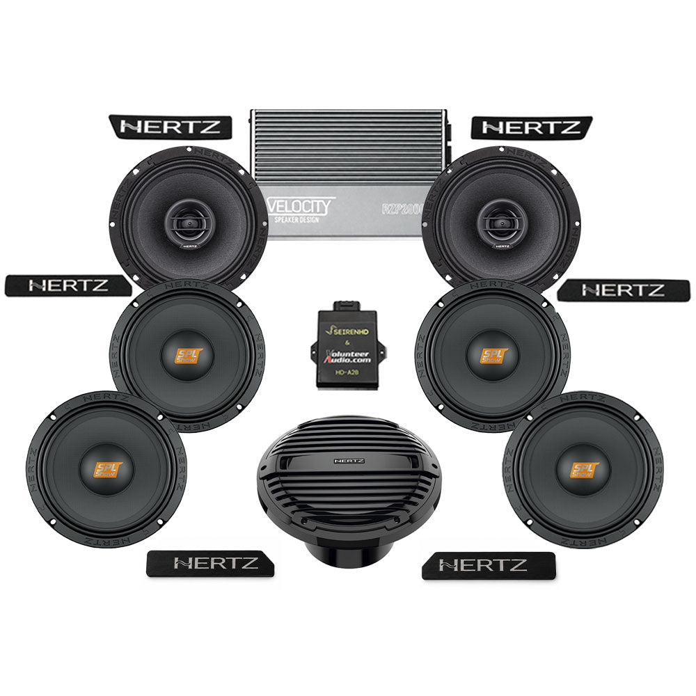 Hertz A2B Stage 6 Ultimate Plug & Play Amp And Speaker Package with Subwoofer For 2026 Harley Davidson® Street Glide 3 Limited Motorcycles