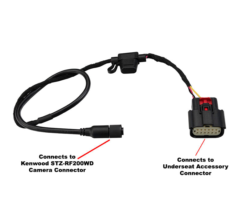 Volunteer Audio Plug & Play Harness for the Kenwood STZ-RF200WD Dual Camera Recording System for 2023.5+ CVO & 2024+ Base Model Harley Davidson Motorcycles