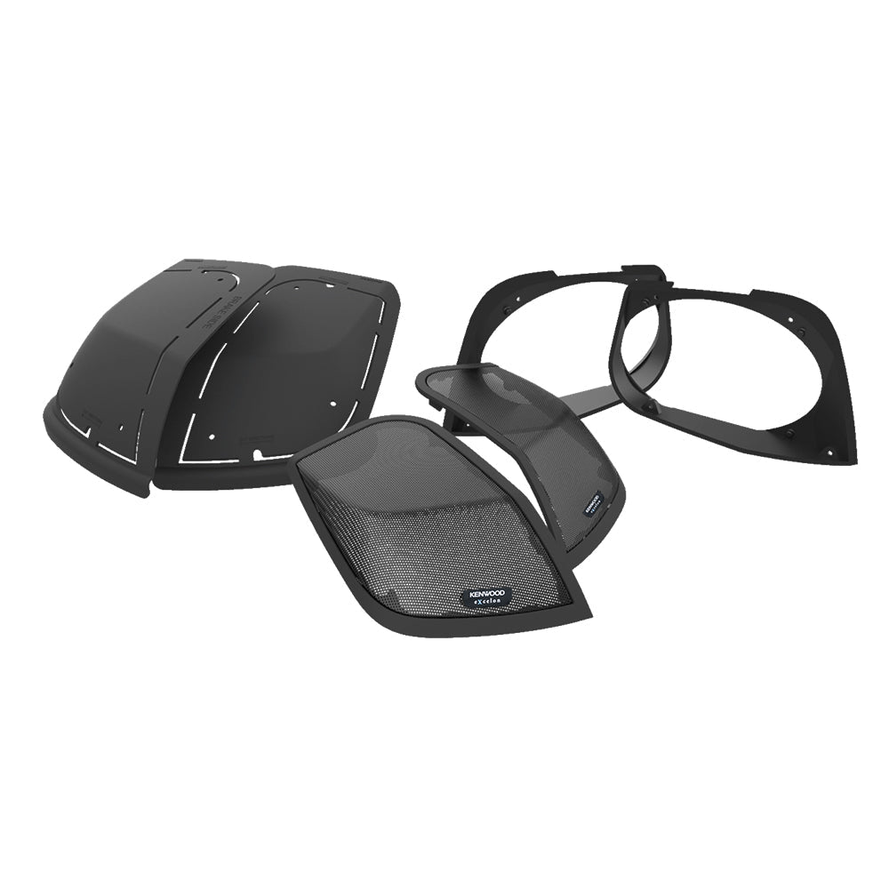 Kenwood Excelon CA-CUT14 6"x9" cut-in saddlebag lid kit for select Harley Davidson® 2014-up motorcycles (speakers not included)