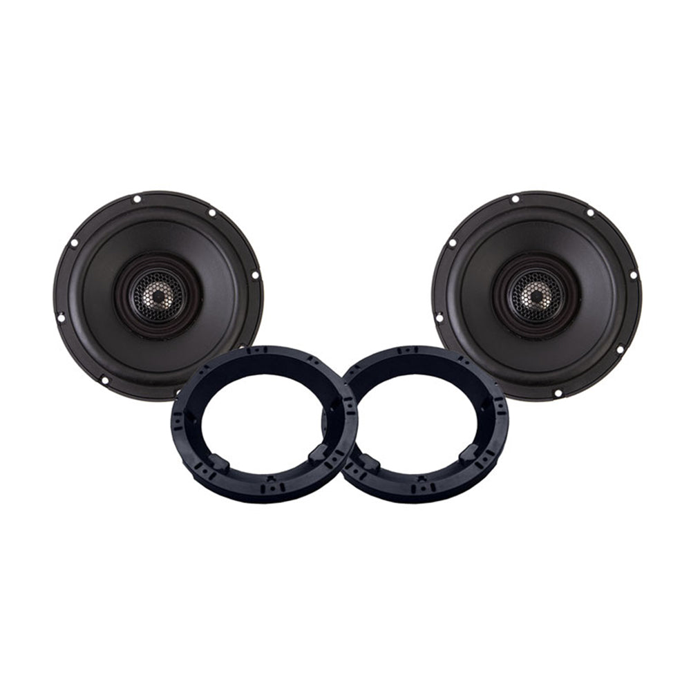 Precision Power MAS.654 6.5" Speaker with American Hard Bag IP-5.25-6.5 Adapter Set For 1998-2013 Harley Davidson® Motorcycles