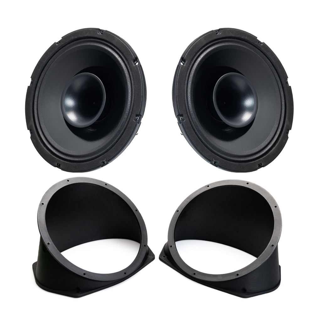 Precision Power MAS.802HT 8″ Speakers + IP-6×9-8 Speaker Adapters