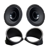 Precision Power MAS.802HT 8″ Speakers + IP-6×9-8 Speaker Adapters For 2014-2023 Harley Davidson® Touring Motorcycles