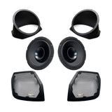 Precision Power 8″ MAS.802HT Speakers + IP-6×9-8 Speaker Adapters + Cut Kits For 2014-2023 Harley Davidson® Touring Motorcycles