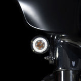 Custom Dynamics PB-AW-1157 PROBEAM Amber/White Front LED Bullet Turn Signals for 2014-2023 Harley Davidson® Street Glide and Road Glide Motorcycles ( 20201602 )