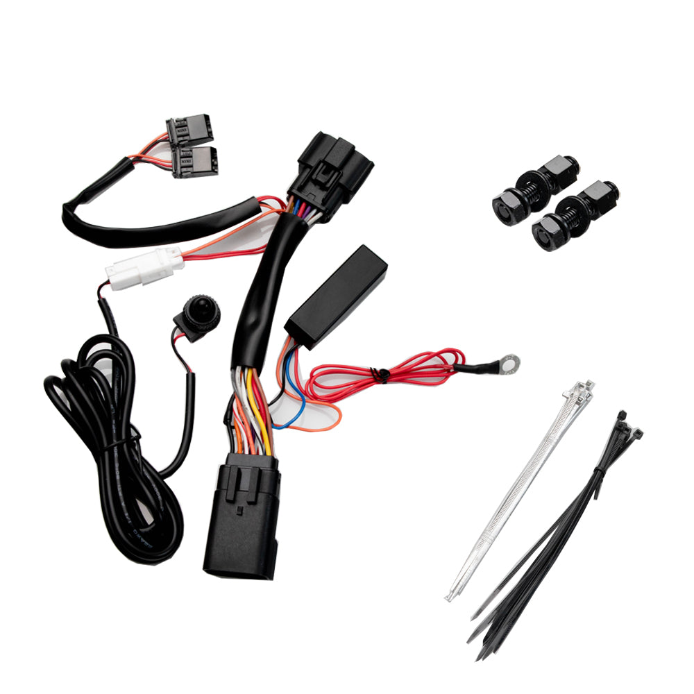 Custom Dynamics ProBeam® Auxiliary LED Halo Fog Lamps for 2023-2024 CVO Harley-Davidson Touring Motorcycles