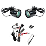 Custom Dynamics ProBeam® Auxiliary LED Halo Fog Lamps with Engine Guard Mounting Brackets for 2023-2025 Harley-Davidson® CVO Touring Motorcycles