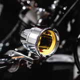 Custom Dynamics ProBeam® Auxiliary LED Halo Fog Lamps with Engine Guard Mounting Brackets for 2023-2025 Harley-Davidson® CVO Touring Motorcycles