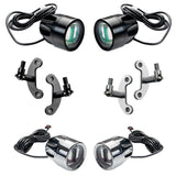 Custom Dynamics ProBeam® Auxiliary LED Halo Fog Lamps with Front Brake Caliper Mounts for 2024-Up Harley-Davidson® Base Touring Motorcycles