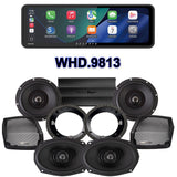 Precision Power Stage 4 Plug & Play Amp And Speaker Package With Soundstream Reserve WHD.9813 Radio For 1998-2013 Harley Davidson® Street Glide, Electra Glide, And Ultra