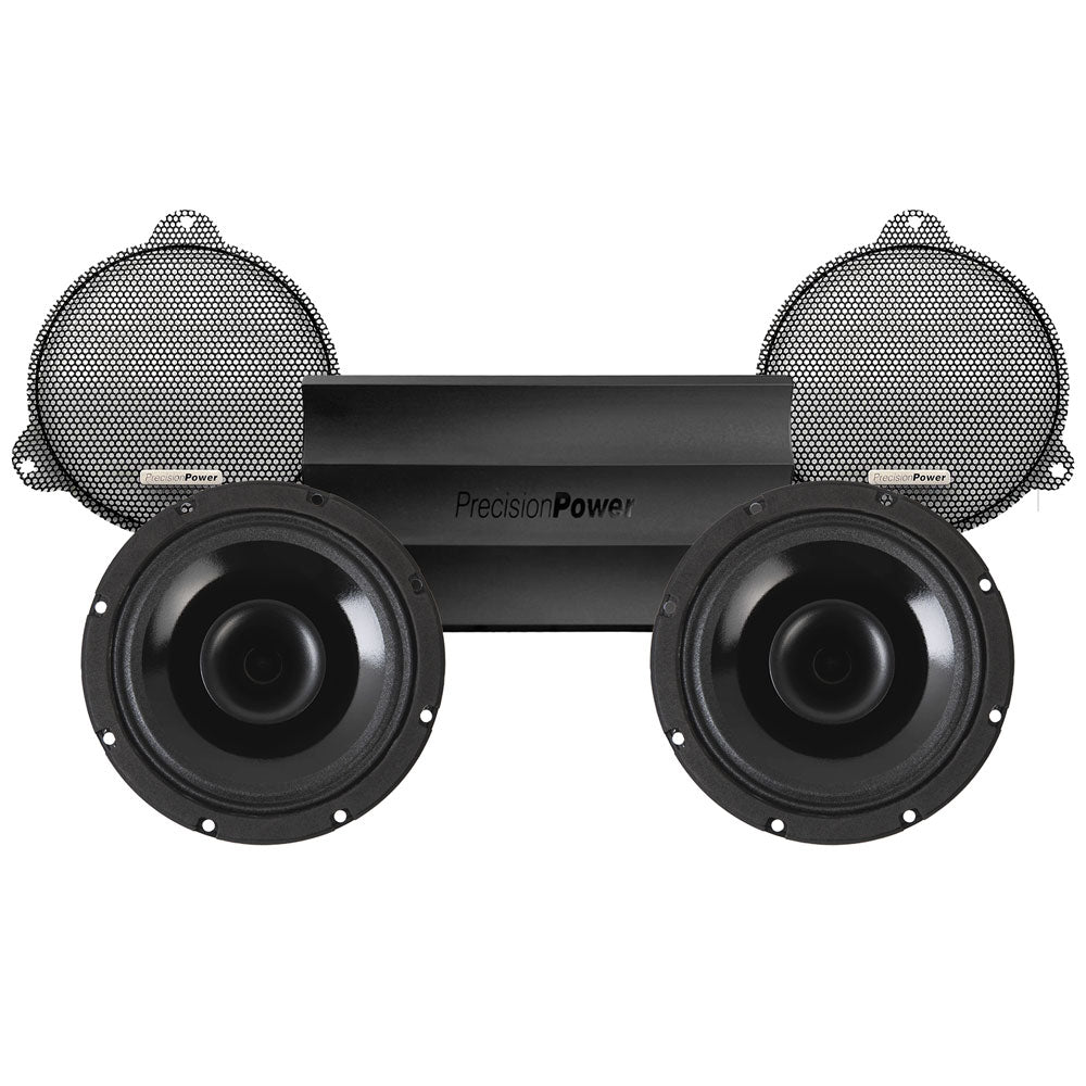 Precision Power HT Stage 2 Plug & Play Amp and Speaker Package For 2014-2023 Harley Davidson® Street Glide, Electra Glide, and Ultra with Factory or Existing SoundStream Reserve Radios