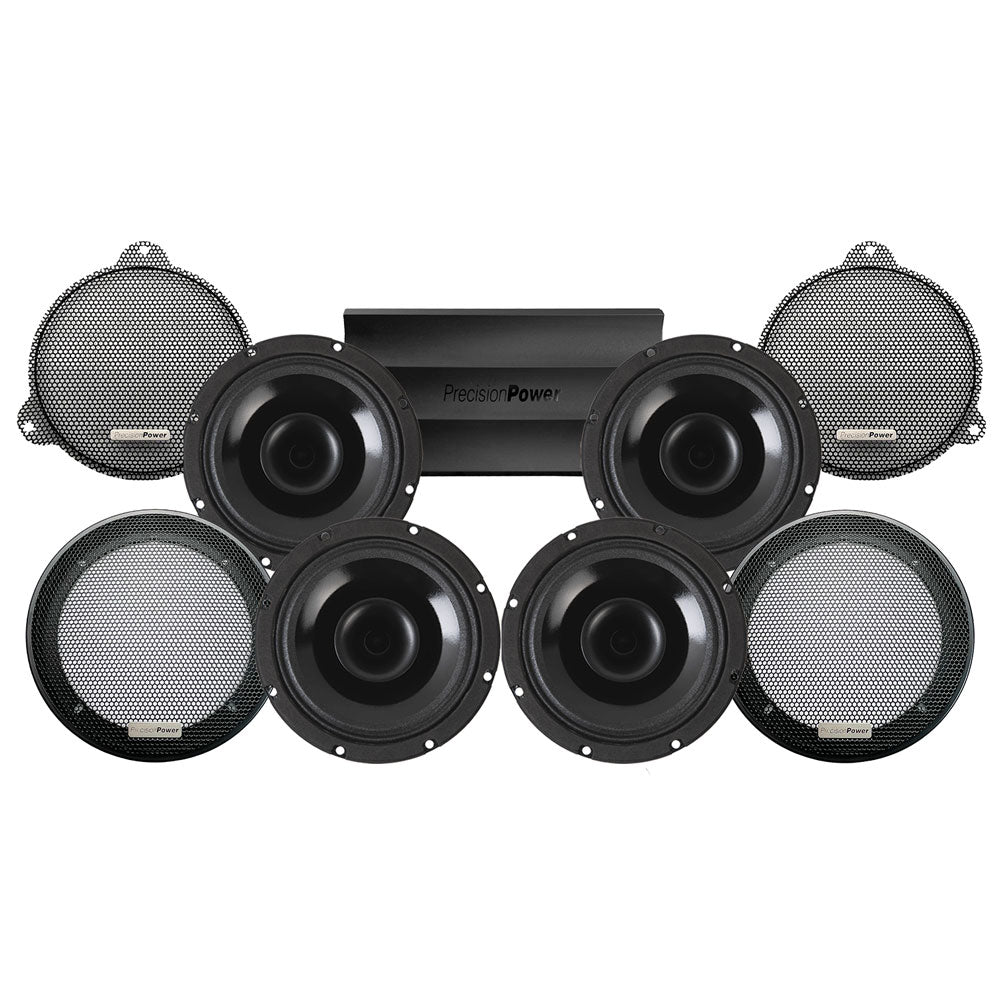 Precision Power HT Stage 4 Plug & Play Amp and Speaker Package For 2020-2021 Harley Davidson® CVO Tri Glide with Factory or Existing Soundstream Reserve Radios