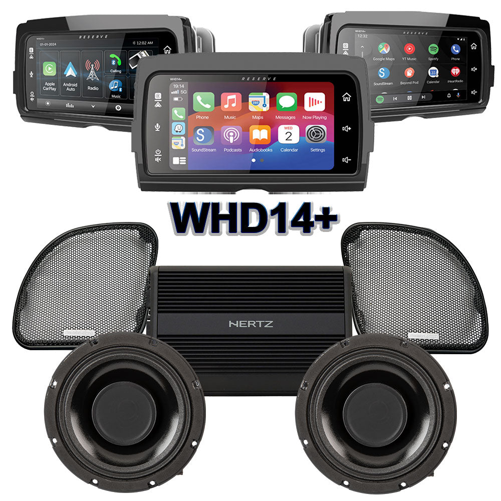 Precision Power HTW Stage 2 Plug & Play Amp and Speaker Package With Soundstream Reserve WHD14+ Radio For 2015-2023 Harley Davidson® Road Glide
