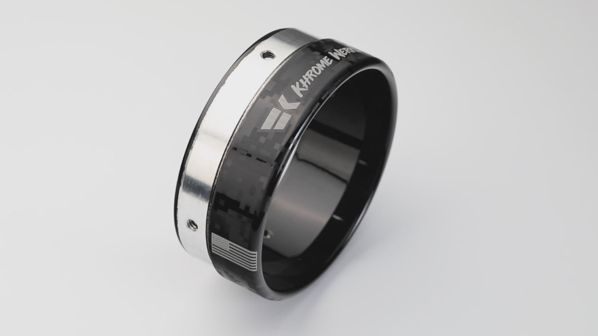 Khrome Werks 200880P 4.5" Billet Cut Tip - Carbon Fiber Pattern