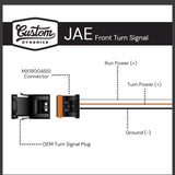 Custom Dynamics Shark Demon LED Front Turn Signals for 2015-2023 Harley Davidson® Road Glide Motorcycles