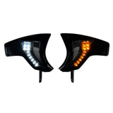 Custom Dynamics Front Turn Signal Vent Upgrades for Shark Demon® Headlight Kits for 2023-2026 Harley Davdison® Road Glides