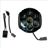 Custom Dynamics Shark Demon SD2-BW-W / 2001-2845 Performance LED Headlight Kit for Harley Davidson® Street Glide Motorcycles ( 20012845 )