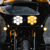 Custom Dynamics Shark Demon SD2-RG-YW Performance LED Headlight Kit for 2015-2025 Harley Davidson® Road Glide Motorcycles ( 2002924 )