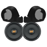 Hertz 6.5″ SV165NEO Speakers + Metra BC-HDLFP Twin Cooled Lower Fairing Pods For 2014-2023 Harley-Davidson® Motorcycles