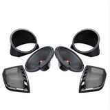 Hertz 8″ SV200NEO Speakers + IP-6×9-8 Speaker Adapters + Cut Kits For 2014-2023 Harley Davidson® Touring Motorcycles